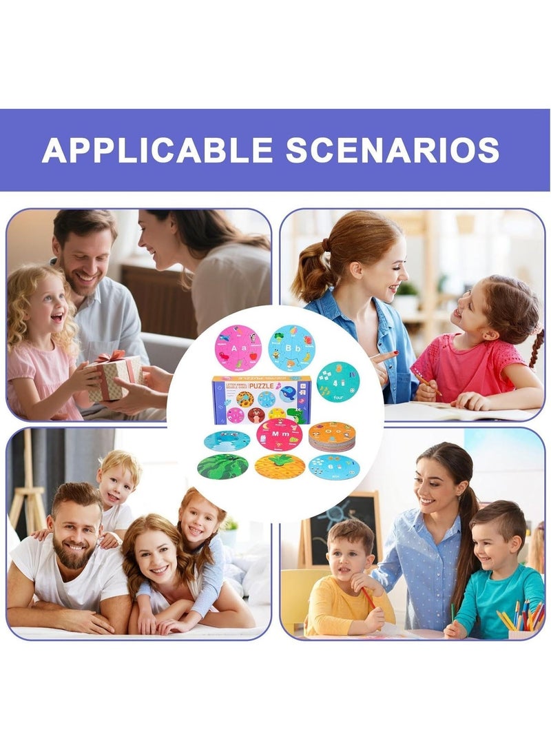 Twisoo Wooden Educational Puzzle Set for Toddlers and Preschool Kids – Montessori Double Sided Puzzle Set Ages 1–6 (Boys & Girls) - Image 5
